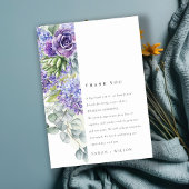 Lila Succulent Eucalyptus Botanisch Lijst Weddensc Bedankkaart