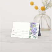 Lila Succulent Eucalyptus Botanisch Lijst Weddensc Plaatskaartje (Achterkant)