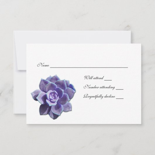 Lila Succulent  rsvp (Achterkant)