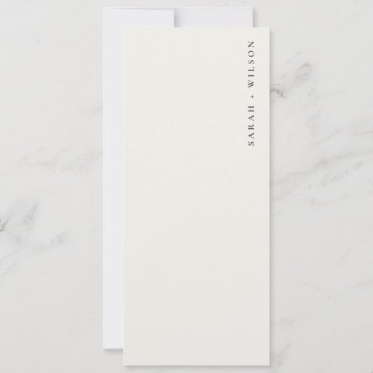 Lila Succulente Eucalyptus Fauna Wedding Menu Kaar Kaart (Achterkant)