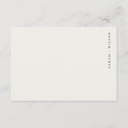 Lila Succulente Leafy Fauna Wedding QR Code RSVP Informatiekaartje (Achterkant)