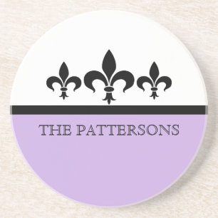 Lila Swanky Fleur De Lis Onderzetter