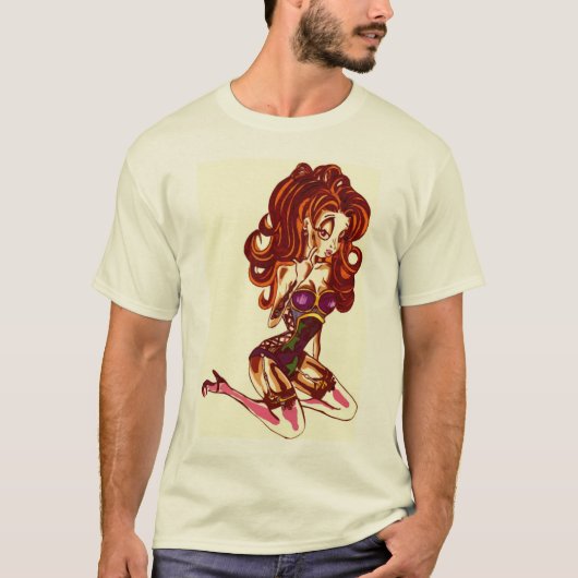 Lila  t-shirt (Voorkant)
