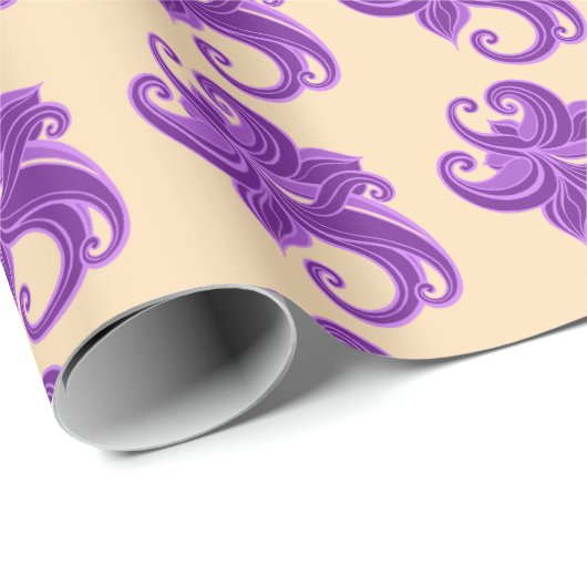 Lila tafels cadeaupapier (Rol Hoek)