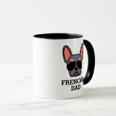 Lila Tan French Bulldog Frenchie Dog Dad Mok (Voorkant rechts)