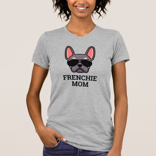 Lila Tan French Bulldog Frenchie Dog mam T-Shirt (Voorkant)