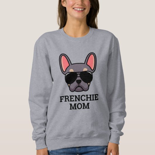 Lila Tan French Bulldog Frenchie Dog mama Trui (Voorkant)