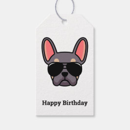 Lila Tan French Bulldog Gift Labels Cadeaulabel