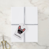 Lila Tan French Bulldog Gift Labels Cadeaulabel (Met Touw)