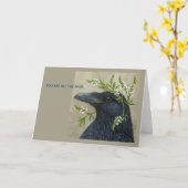 Lila the raven card kaart (Gele Bloem)