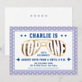 Lila TopOne-gevechtspiloot met thema eerste verjaa Kaart (Voorkant / Achterkant)