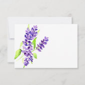 Lila troep gepersonaliseerd notitiekaartje (Achterkant)