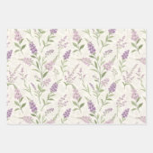  Lila Tuin Bloemen Inpakpapier Vel (Voorkant 3)
