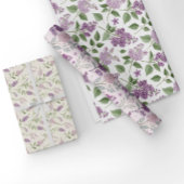  Lila Tuin Bloemen Inpakpapier Vel