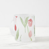 Lila tuinglas" matglas koffiemok (Voorkant links)