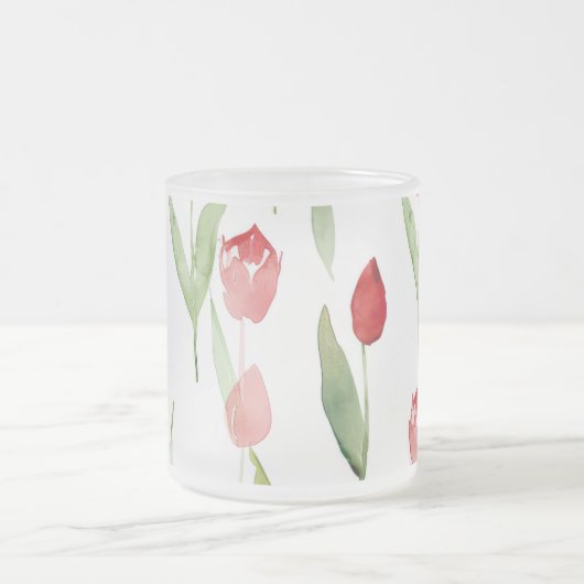 Lila tuinglas" matglas koffiemok (Center)