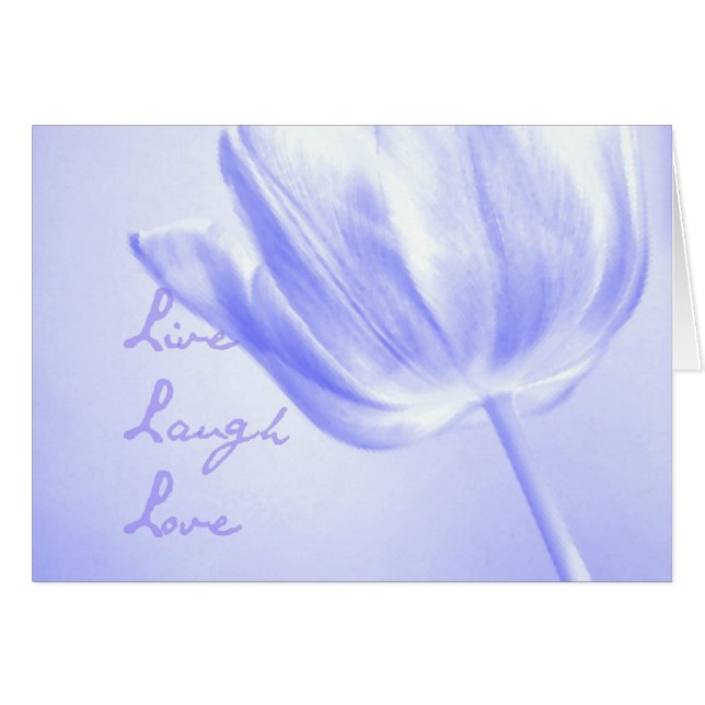 Lila Tulip Live, Laugh, Love (Voorkant Horizontaal)