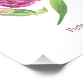 Lila tulp dubbele perfectie perfecte liefde foto afdruk (Hoek)