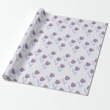 Lila tulpen inpakpapier