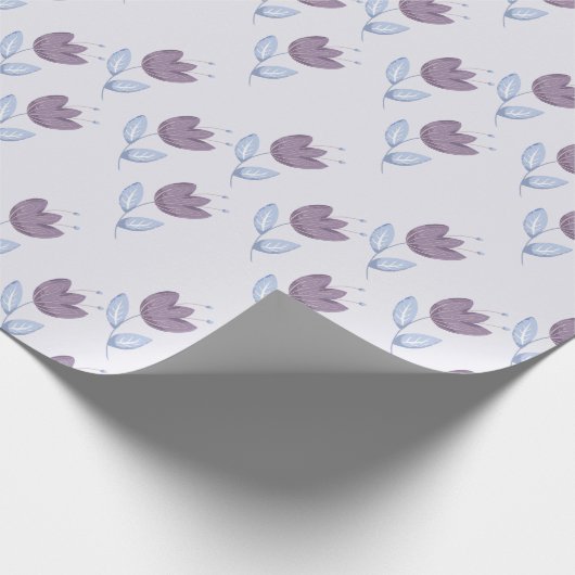 Lila tulpen inpakpapier (Hoek)