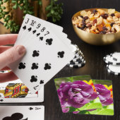 Lila tulpen op een zonnige dag pokerkaarten (Insitu)