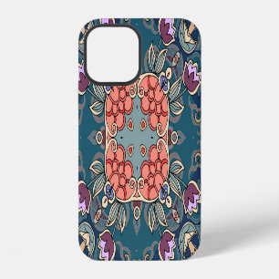 Lila tulpenbloemen, sierbloemen lijst. iPhone 12 hoesje