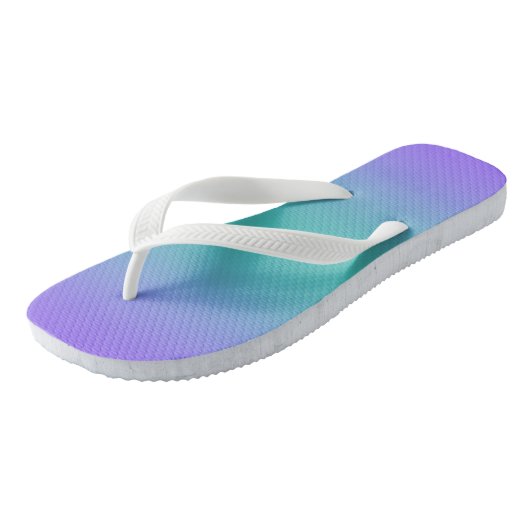 Lila Turquoise Ombre Teenslippers (Schuin)