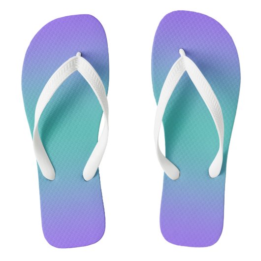 Lila Turquoise Ombre Teenslippers (Voetbed)