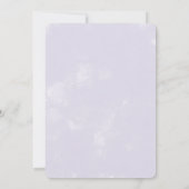 Lila uitnodiging tot het indienen van sociale tele (Achterkant)