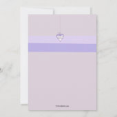 Lila uitnodiging tot Pasen (Achterkant)