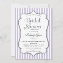 Lila uitnodiging voor lavender Gray Bridal