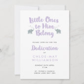 Lila uitvinding Christelijke elephants Kaart (Voorkant)