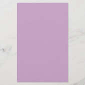 Lila vaste kleur briefpapier (Achterkant)