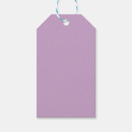Lila vaste kleur cadeaulabel