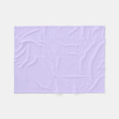 Lila vaste kleur fleece deken (Voorkant (Horizontaal))