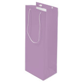 Lila vaste kleur wijn cadeautas (Voorkant Gekanteld)