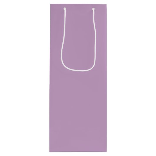 Lila vaste kleur wijn cadeautas (Voorkant)