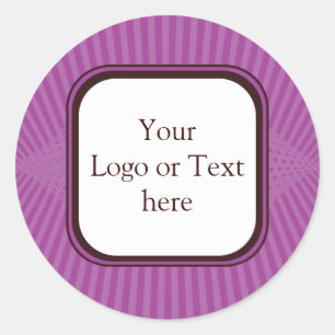 Lila veerstralen Sticker