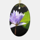 Lila ventilator met Lili Pads in Longwood Gardens Keramisch Ornament (Links)