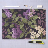 Lila ventilatorzwart Paars flessenpatroon ontkoppe Tissuepapier (Craft)