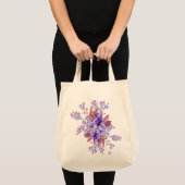 Lila vergeet-me-niet Vloeiende bruiloft Tote Bag (Voorkant (product))