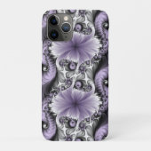 Lila Verlichtingsvlakte Abstract Floral Fractal Ar Case-Mate iPhone Case (Achterkant)