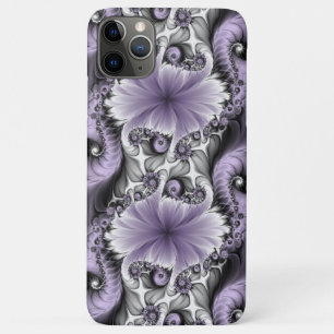 Lila Verlichtingsvlakte Abstract Floral Fractal Ar Case-Mate iPhone Case