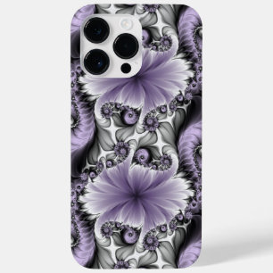 Lila Verlichtingsvlakte Abstract Floral Fractal Ar Case-Mate iPhone 14 Pro Max Hoesje