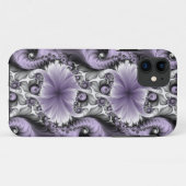 Lila Verlichtingsvlakte Abstract Floral Fractal Ar Case-Mate iPhone Case (Achterkant (horizontaal))