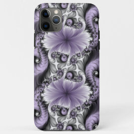 Lila Verlichtingsvlakte Abstract Floral Fractal Ar Case-Mate iPhone Case