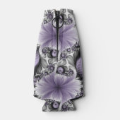 Lila Verlichtingsvlakte Abstract Floral Fractal Ar Flesjeskoeler (Achterkant)