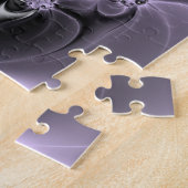 Lila Verlichtingsvlakte Abstract Floral Fractal Ar Legpuzzel (Zijkant)