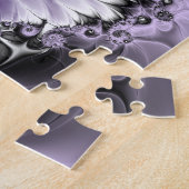 Lila Verlichtingsvlakte Abstract Floral Fractal Ar Legpuzzel (Zijkant)
