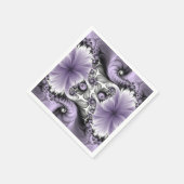 Lila Verlichtingsvlakte Abstract Floral Fractal Ar Servet (Hoek)